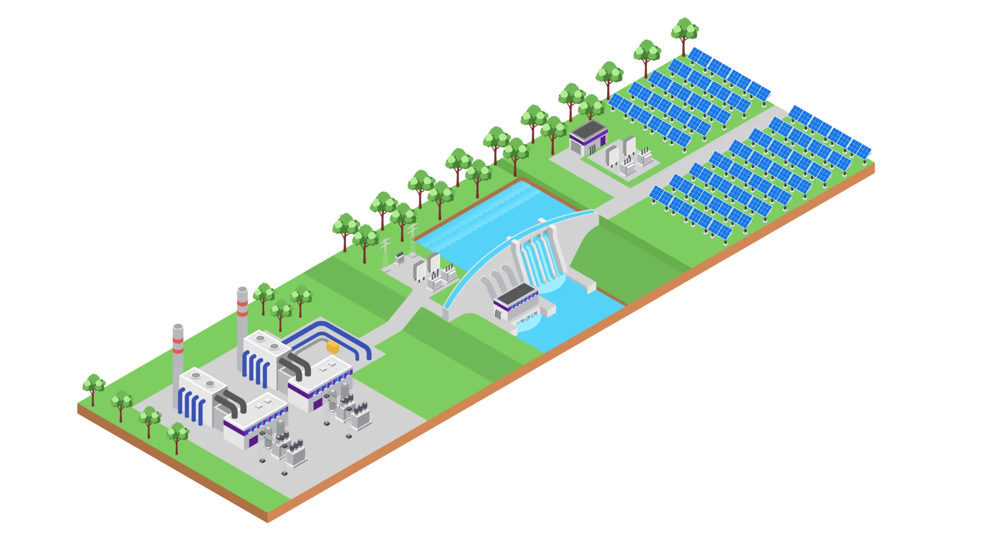 Power grid illustration