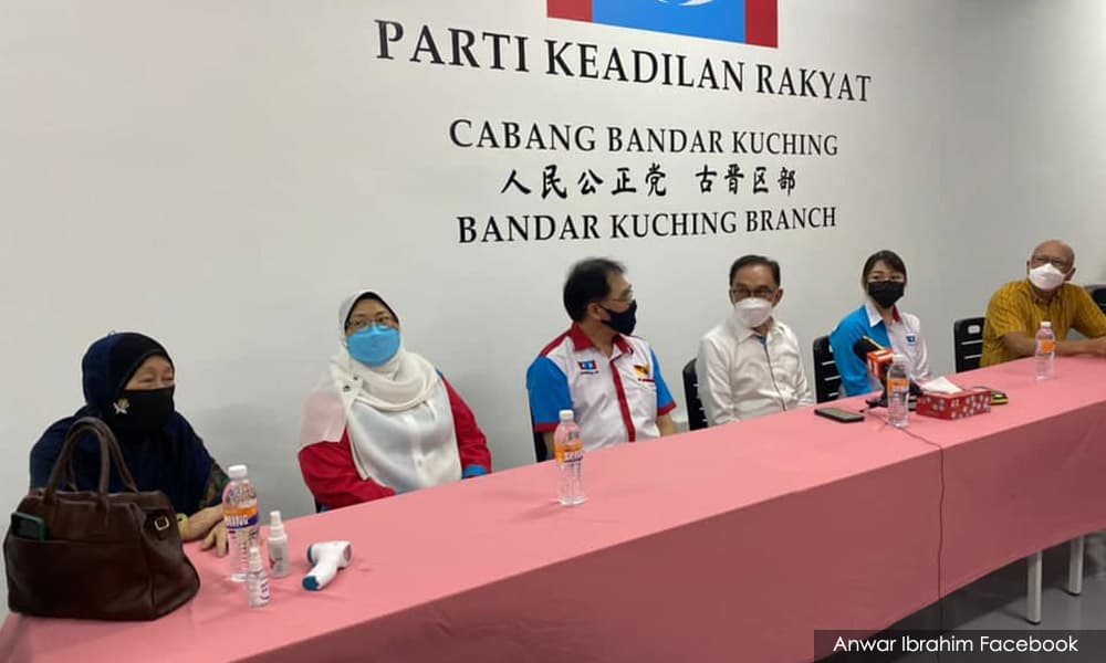 Pakatan Harapan is led by PKR president Anwar Ibrahim.